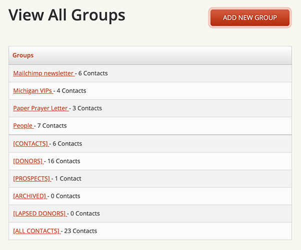 View All Groups