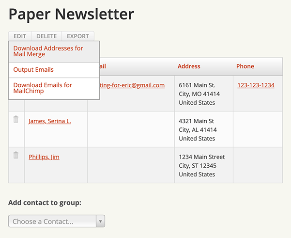 Paper Newsletter Group