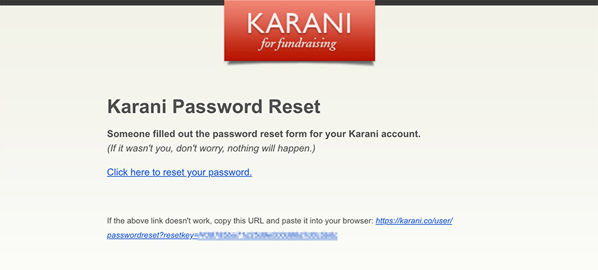 Password Reset